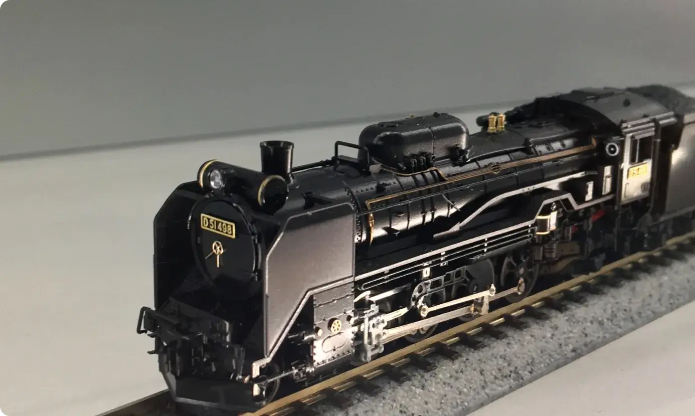 蒸気機関車の模型